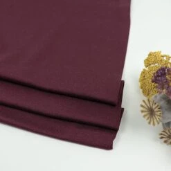 BASIC STRETCH JERSEY In Maroon Von Meet Milk