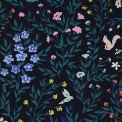 Bio Popeline Baumwollstoff Fauna Aus Der Serie Perennial Von Cloud9 -Textile Fabrics Baumwollstoff Fauna aus der Serie Perennial 1581 2