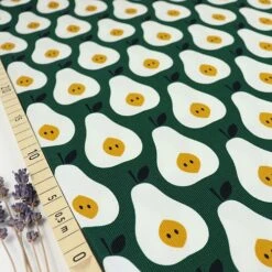 Bio Babycord Stoff Juicy Pears Von Cloud9