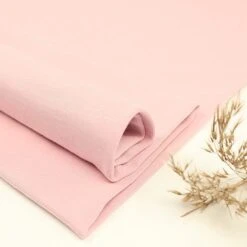 Bio Bündchen Stoff Uni Cold Pink Stoffonkel