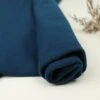 Bio Bündchen Stoff Uni Petrol Blau "water By Night" Stoffonkel -Textile Fabrics Bio Buendchen Stoff uni petrol blau 423 0