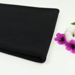 Bio Interlock Jersey Uni Schwarz