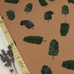 Bio Jersey Banana Leaves In Sandstorm Braun Von Bloome Copenhagen