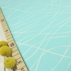 Bio Jersey Motiv MySTRIPES Von Stoffonkel In Laguna Mintgrün