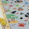 Bio Jersey Pirate Island In Light Grey -Textile Fabrics Bio Jersey Pirate Island in Light 2138 0