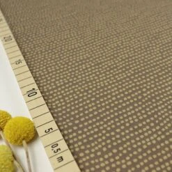 Bio Jersey Stoff Dotted Line Taupe Braun Von Stoffonkel
