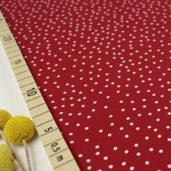 Bio Jersey Stoff Dotties Kirsche Von Stoffonkel
