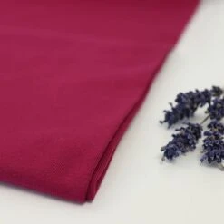 Bio Jersey Stoff Uni Bordeaux