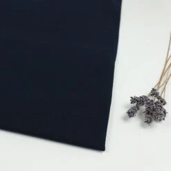 Bio Jersey Stoff Uni Dark Blue Stoffonkel