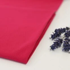 Bio Jersey Stoff Uni Fuchsia Rot