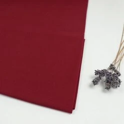 Bio Jersey Stoff Uni Kirschrot