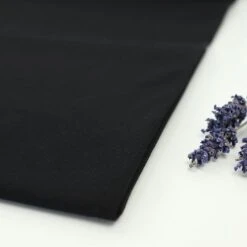 Bio Jersey Stoff Uni Schwarz