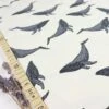 Bio Jersey Whales In Marshmallow Von Bloome Copenhagen -Textile Fabrics Bio Jersey Whales in marshmallow von 1425 0