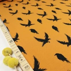 Bio Jersey Winter Crow In Burnt Ochre Von Bloome Copenhagen