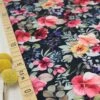 Bio Jersey Digital Flowers In Navy -Textile Fabrics Bio Jersey digital Flowers in navy 2143 0