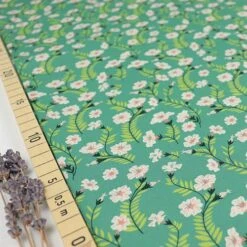 Bio Popeline Baumwollstoff Petunias Von Monaluna