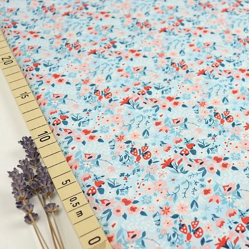 Bio Popeline Baumwollstoff Woodland Floral Dawn Von Monaluna 3 Bio Popeline Baumwollstoff Woodland Floral Dawn Von Monaluna