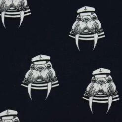 Bio Jersey Captain Walrus Navy Von Bloome Copenhagen 10 Bio Jersey Captain Walrus Navy Von Bloome Copenhagen -Textile Fabrics Captain Walrus navy von Bloome Copenhagen 1255 2