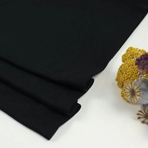 FINE RIB JERSEY In Black Von Meet Milk 3 FINE RIB JERSEY In Black Von Meet Milk