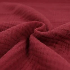 Bio Triple Gauze Uni In Rouge Von Verhees -Textile Fabrics Gauze uni in rouge von Verhees 2264 2