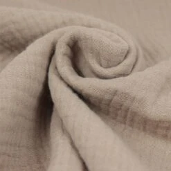 Bio Triple Gauze Uni In Taupe Von Verhees -Textile Fabrics Gauze uni in taupe von Verhees 2040 2