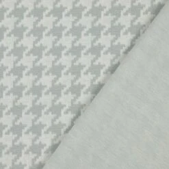 Bio Strickjacquard Hahnentritt Grau Weiß Von Stoffonkel -Textile Fabrics Hahnentritt grau weiss von Stoffonkel Bio 791 2