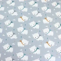 Bio Jersey Motiv Eisbärchen Grau Von Stoffonkel -Textile Fabrics Jersey Motiv Eisbaerchen grau von Stoffonkel 1512 1