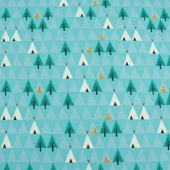 Bio Jersey Motiv Triangle Tipi In Blau Von Stoffonkel 6 Bio Jersey Motiv Triangle Tipi In Blau Von Stoffonkel -Textile Fabrics Jersey Motiv Triangle Tipi in blau 1920 1