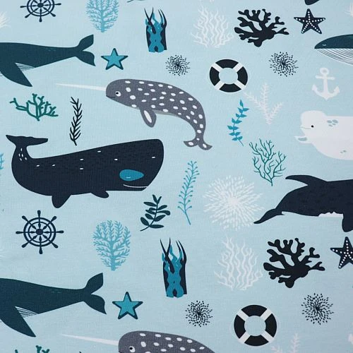 Bio Jersey Stoff Whales Von Fabrilogy 4 Bio Jersey Stoff Whales Von Fabrilogy – Bild 2