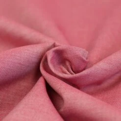 Bio Chambray Uni Kirschblüten Rot Von Amandine Cha -Textile Fabrics Kirschblueten Rot von Amandine Cha Bio 1458 3