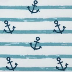 Bio Jersey Motiv Anker Blau Von Stoffonkel -Textile Fabrics Motiv Anker blau von Stoffonkel Bio 1605 2
