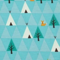 Bio Jersey Motiv Triangle Tipi In Blau Von Stoffonkel 7 Bio Jersey Motiv Triangle Tipi In Blau Von Stoffonkel -Textile Fabrics Motiv Triangle Tipi in blau von 1920 2