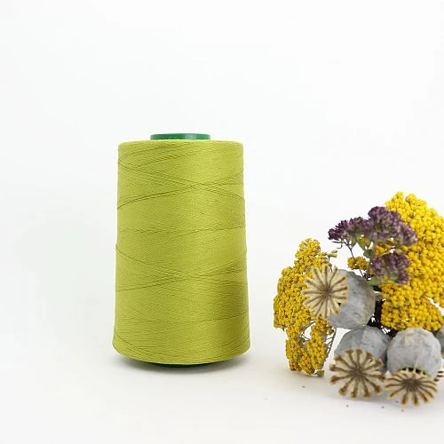 Nähgarn Sellerie Grün 100% Bio Baumwolle Scanfil 5000m Kone 2 Nähgarn Sellerie Grün 100% Bio Baumwolle Scanfil 5000m Kone