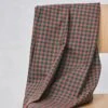 ORGANIC GINGHAM COTTON In Bottle Green/Coral Red Von Mind The MAKER -Textile Fabrics ORGANIC GINGHAM COTTON in Bottle Green 2358 0