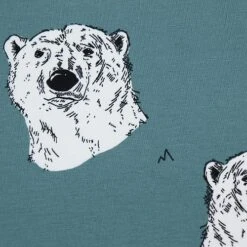 Bio Jersey Polar Bear In Oil Blue Von Bloome Copenhagen -Textile Fabrics Polar Bear in oil blue von 1427 2