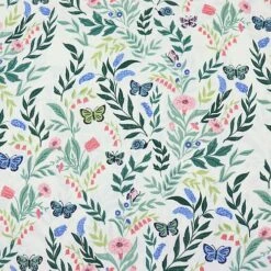 Bio Popeline Baumwollstoff Flora Aus Der Serie Perennial Von Cloud9 -Textile Fabrics Popeline Baumwollstoff Flora aus der Serie 1583 1