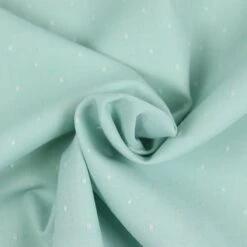 Bio Chambray Punkte Mintgrün Von Amandine Cha -Textile Fabrics Punkte mintgruen von Amandine Cha Bio 1345 2