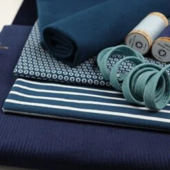 Bio Jersey Stoff Streifen Water By Night Ringeljersey Stoffonkel -Textile Fabrics Streifen water by night Ringeljersey Stoffonkel 411 3