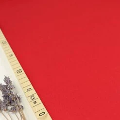 Uni Bio Popeline Rot Von Amandine Cha