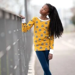 Bio Jersey Captain Walrus Ocker Von Bloome Copenhagen -Textile Fabrics Walrus ocker von Bloome Copenhagen Bio 548 3