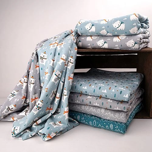 Bio Jersey Motiv Bärchenwald Grau Von Stoffonkel 7 Bio Jersey Motiv Bärchenwald Grau Von Stoffonkel – Bild 5