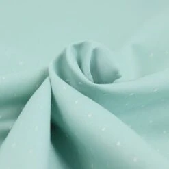 Bio Chambray Punkte Mintgrün Von Amandine Cha -Textile Fabrics mintgruen von Amandine Cha Bio Chambray 1345 3