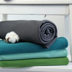 Bio Interlock Jersey Uni Dunkelgrau -Textile Fabrics uni dunkelgrau Bio Interlock Jersey 925 3